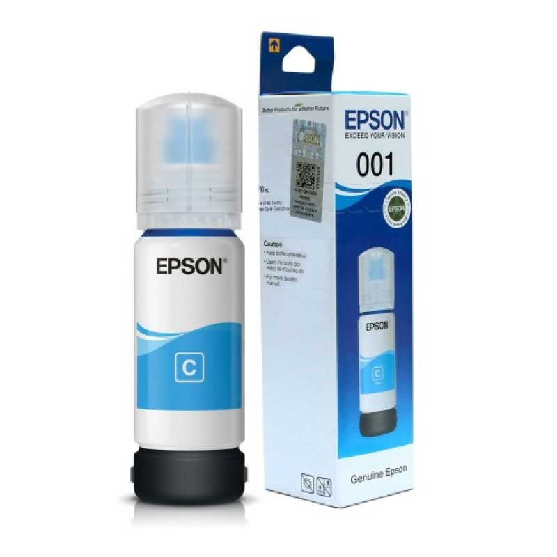 Epson 001 T03Y2 70ml Cyan Ink Bottle (Bundle With Full Set)